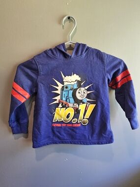 Thomas & Friends Blue Hoodie with Red Stripes